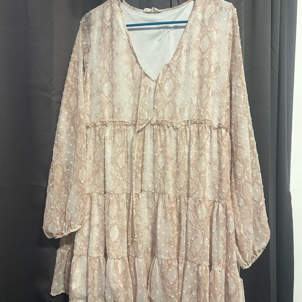 Altard State long sleeve baby doll dress